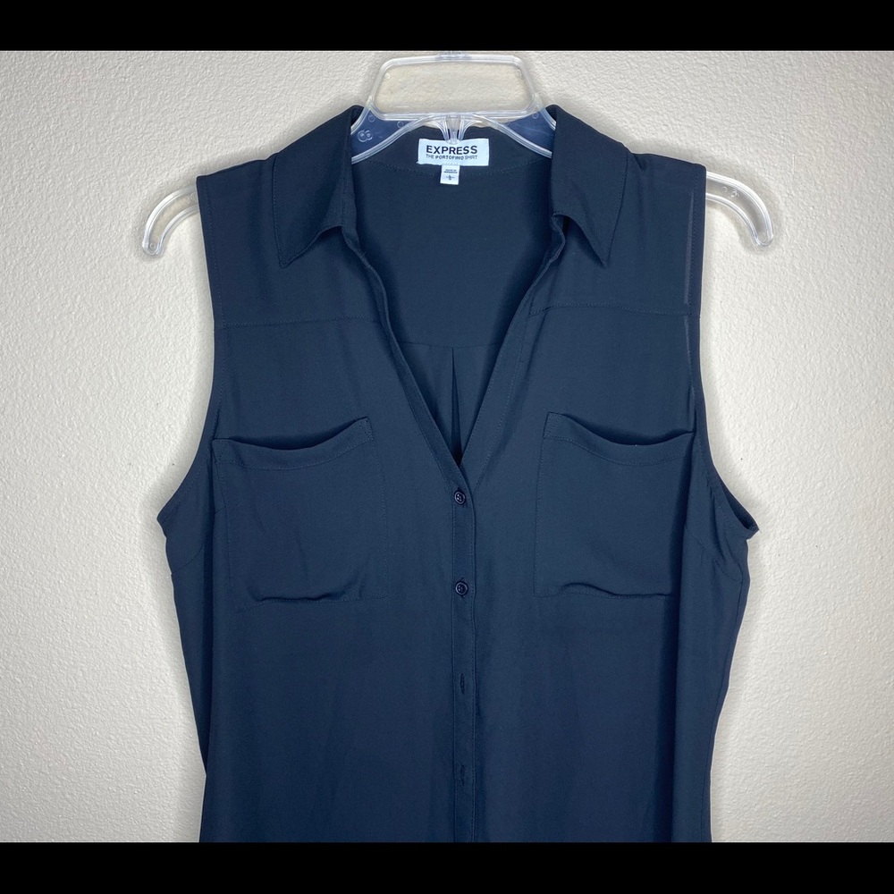 BLACK sleeveless blouse WOMEN’S LARGE